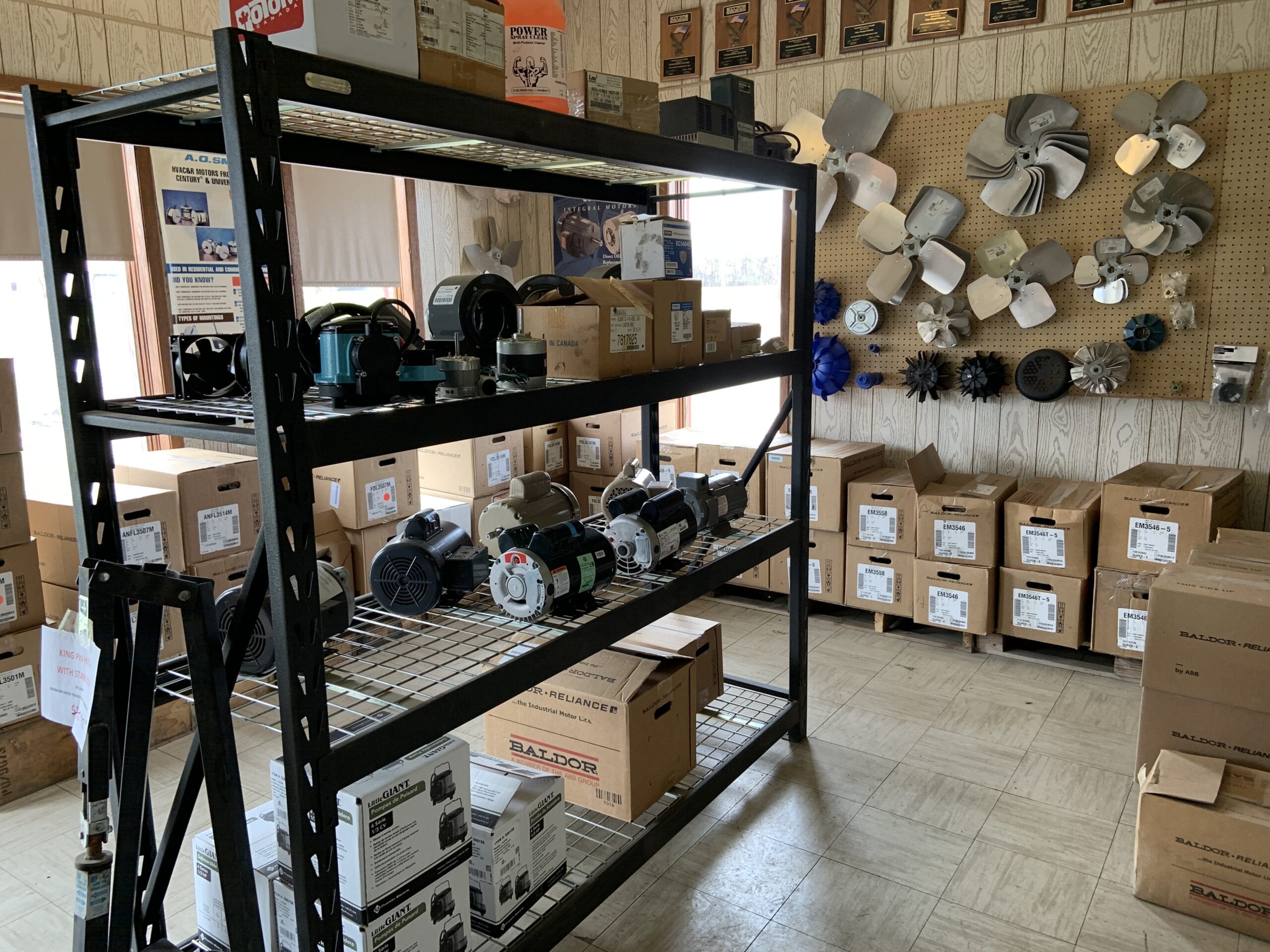 Motor and motor parts in the store